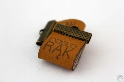 Zawieszka dzieło rąk ekoskóra vintage camel antyczna