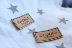 Metka z ekoskóry córeczka tatusia