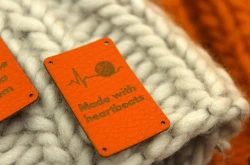 Metka Made with heartbeats pomarańcz